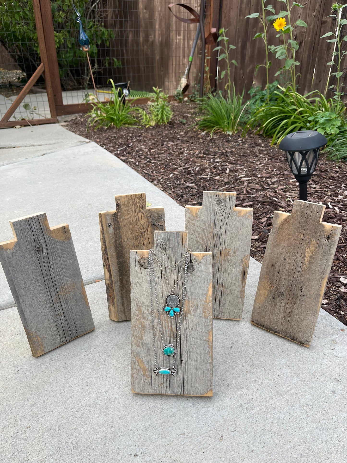 Barn Wood Necklace Holders