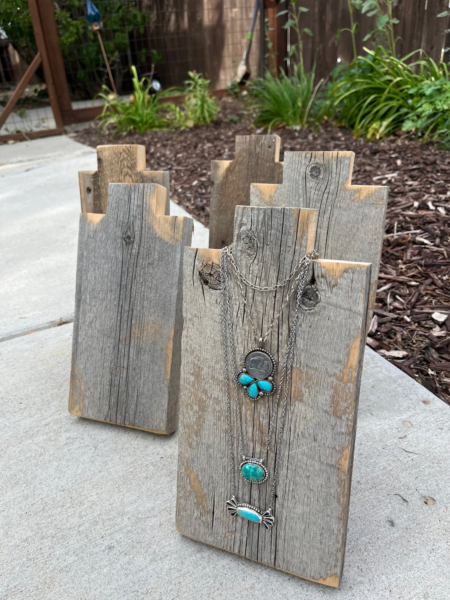 Barn Wood Necklace Holders