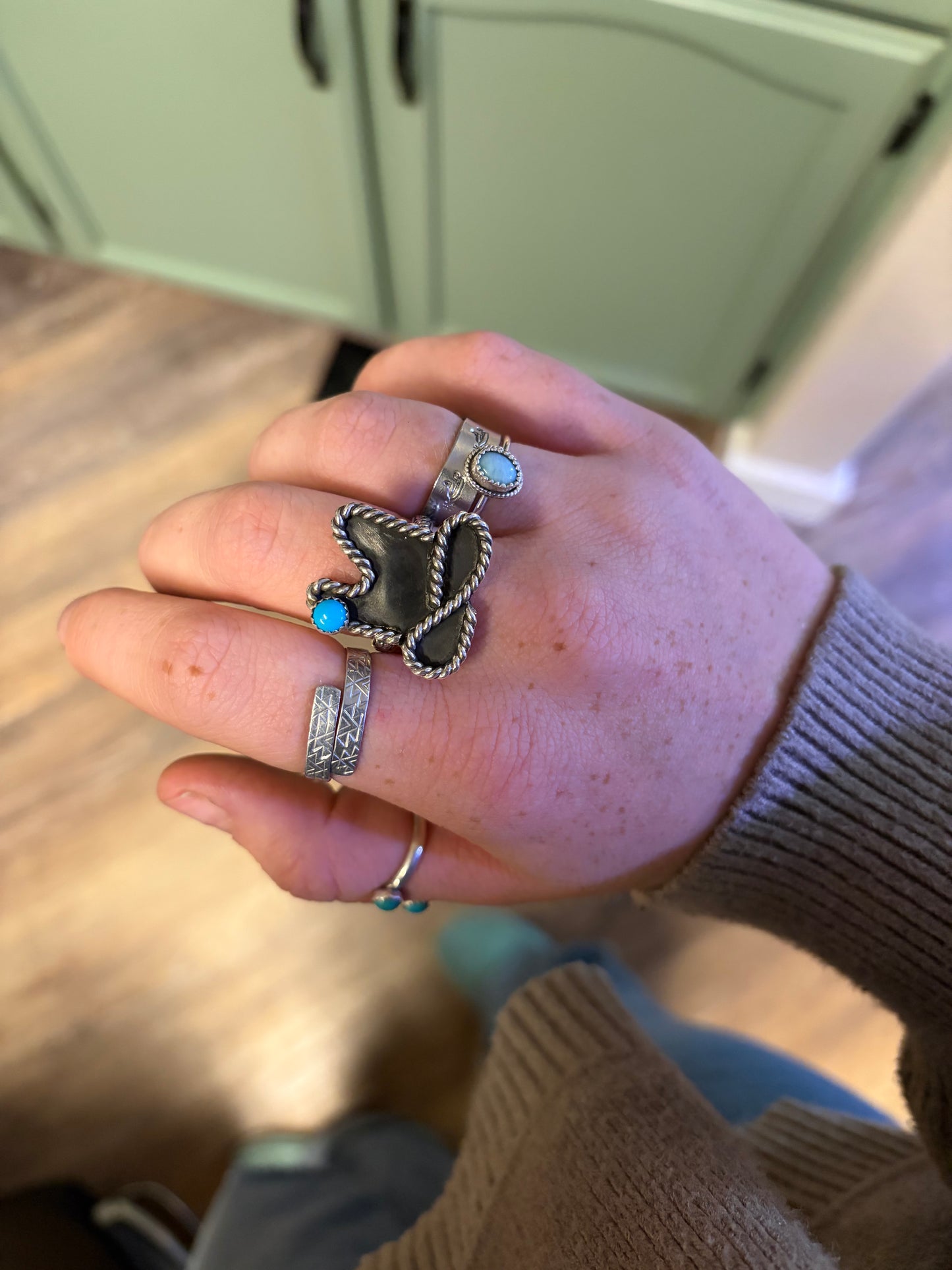 Cowboy hat ring ~ adjustable