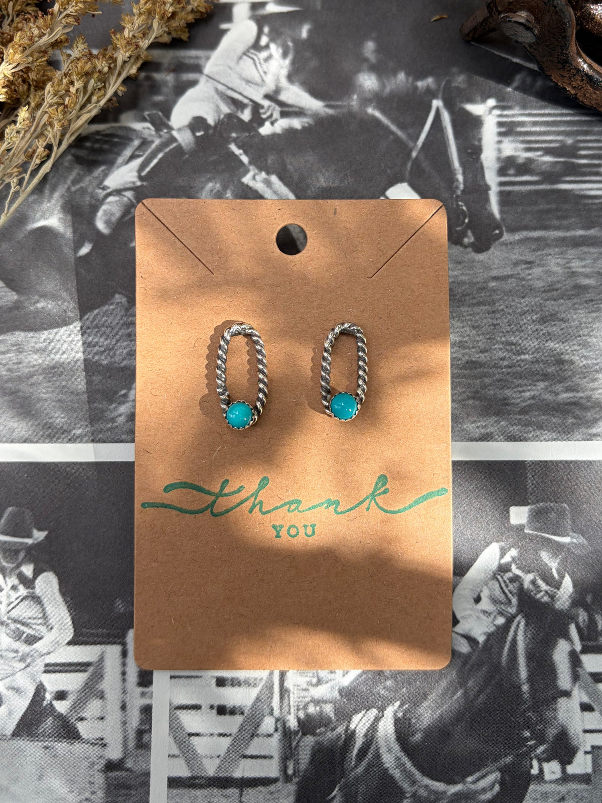 Stud Turquoise Earrings