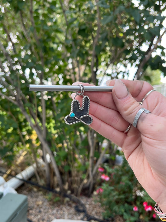 Cowboy hat pendant (Fits 6mm or smaller)