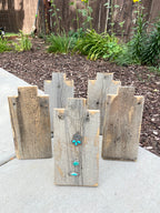 Barn Wood Necklace Holders