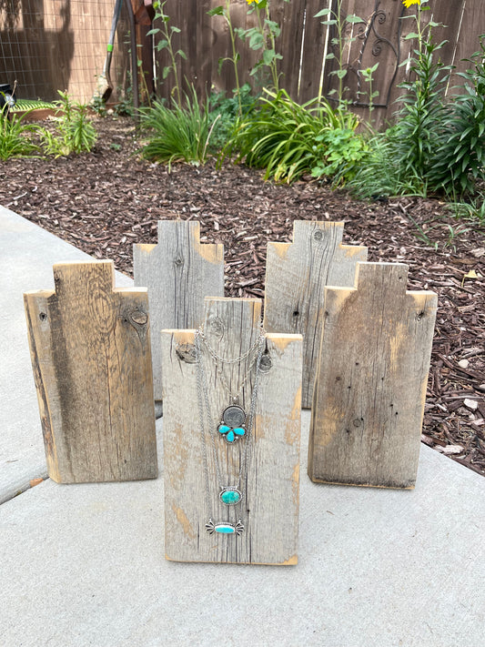 Barn Wood Necklace Holders