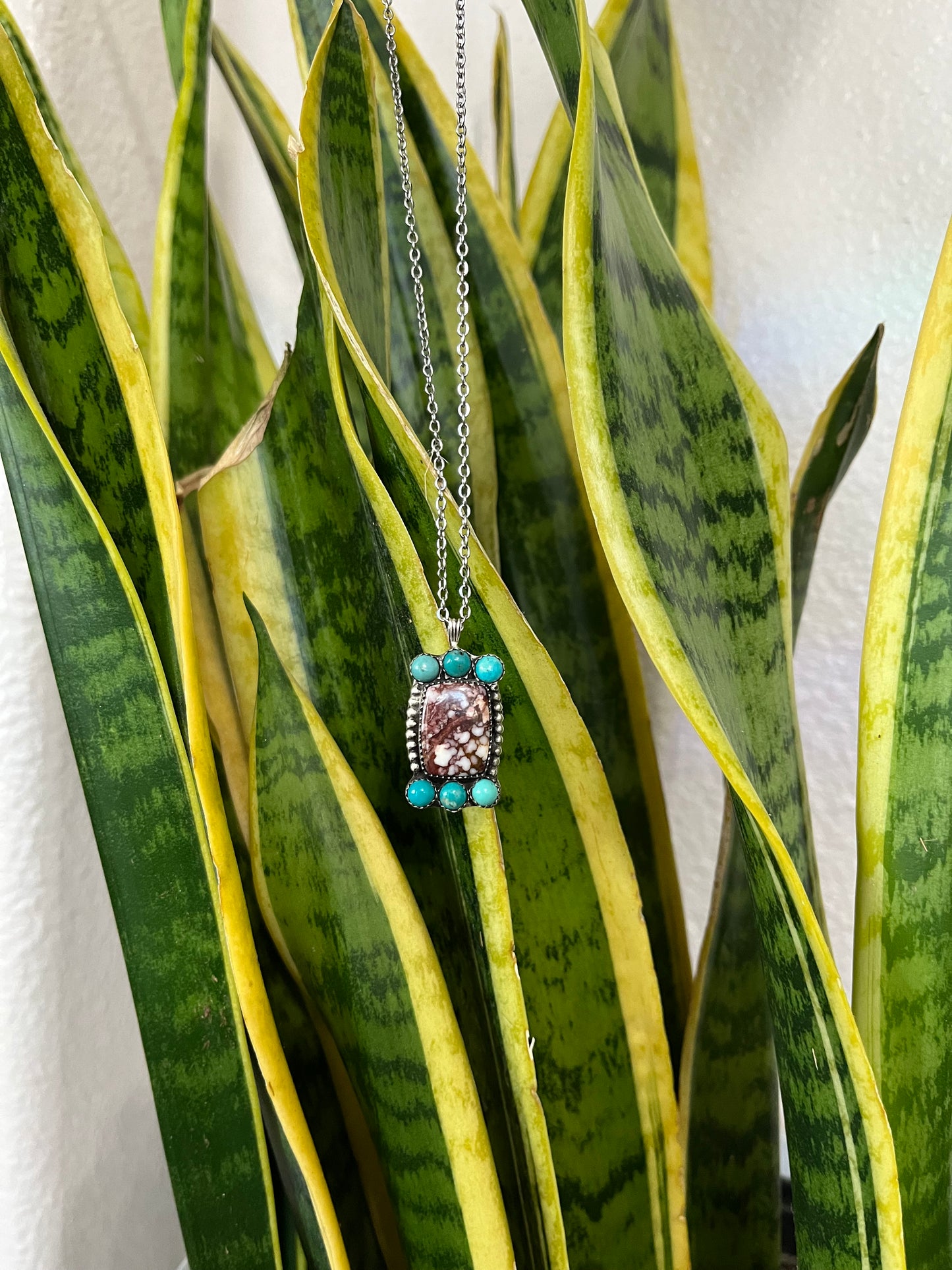 Wild Horse & Sonoran Turquoise Necklace