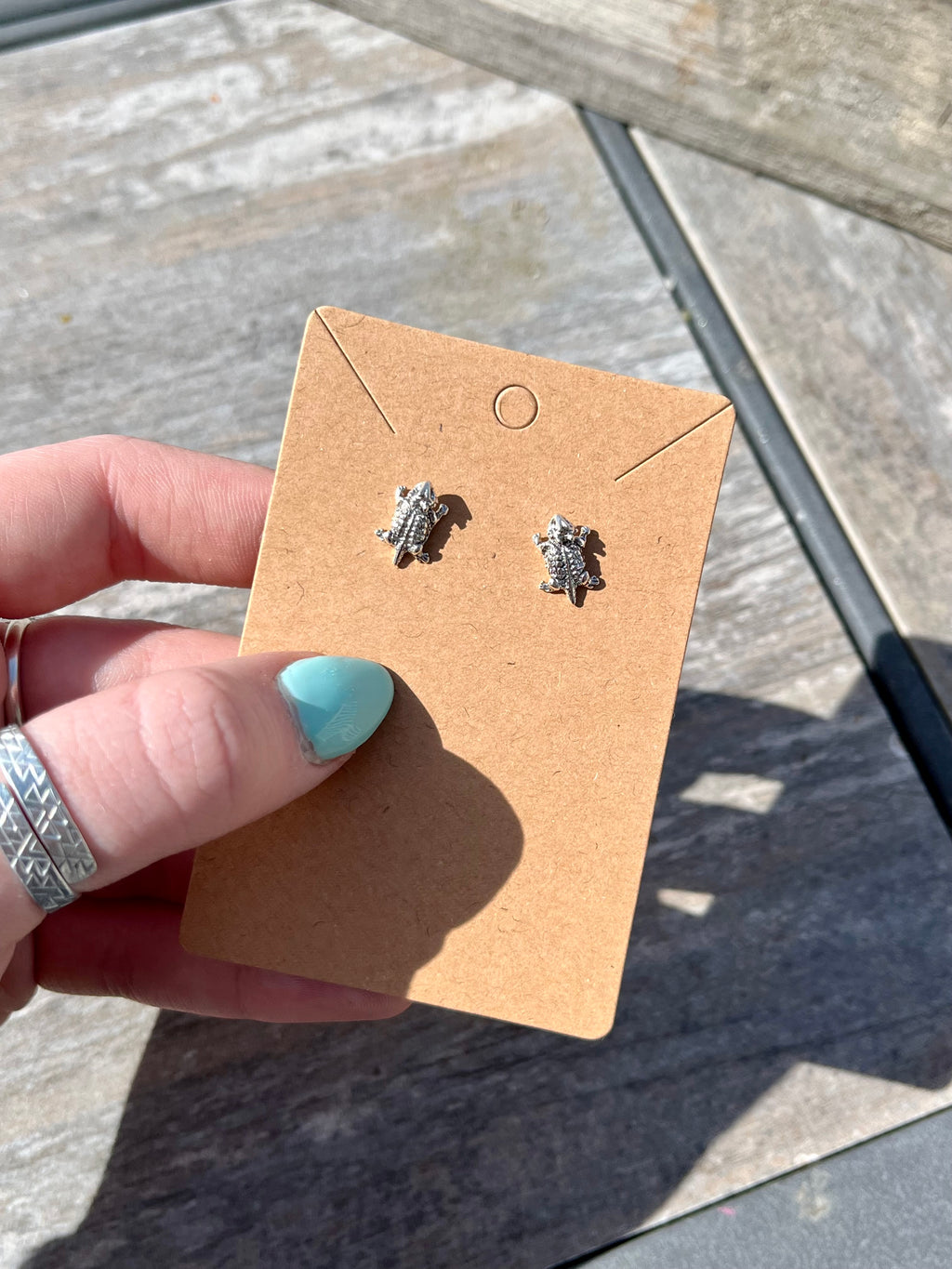 Horny Toad Stud Earrings