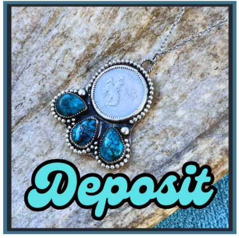 1/2 DEPOSIT- Wyoming Quarter Necklace