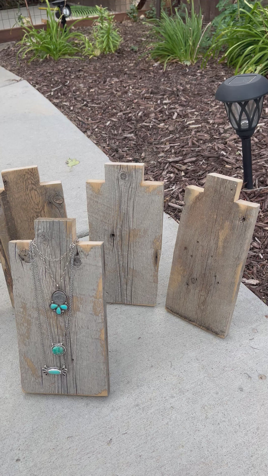 Barn Wood Necklace Holders